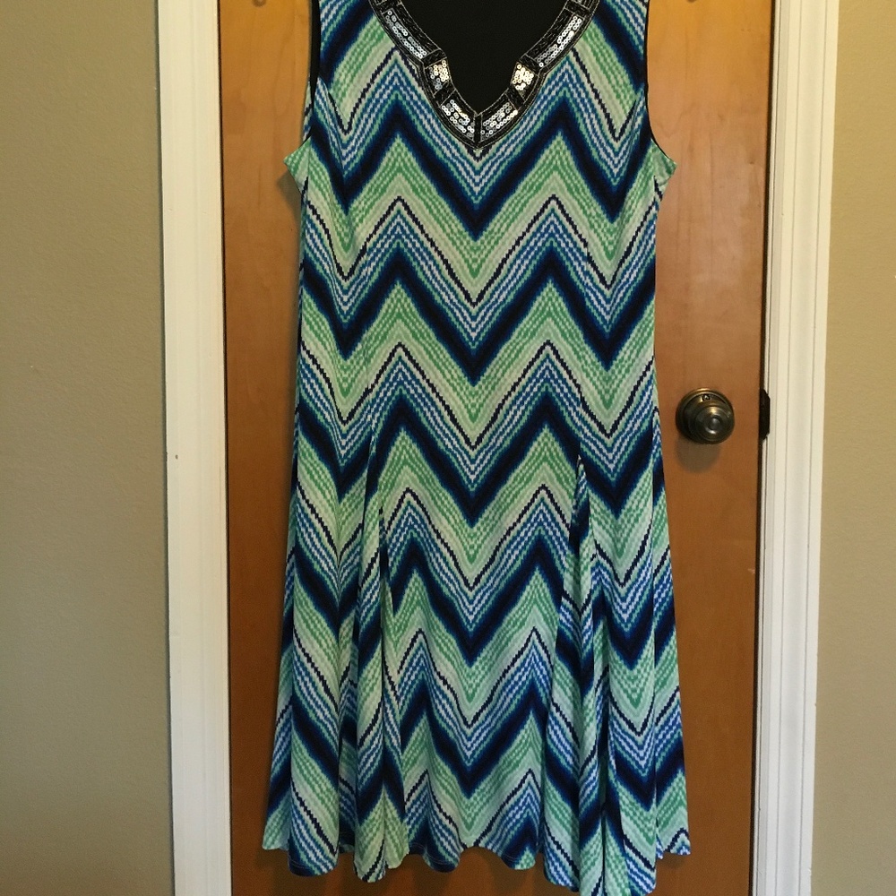 JM Collection sleeveless dress